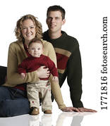 Young couple with baby