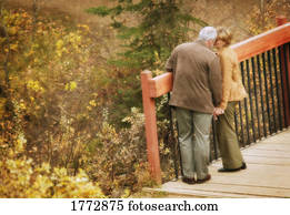 Couple on bridge Couple on bridge