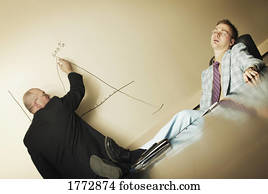 dormir, homem negócios