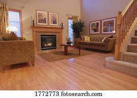 interior, de, sala de estar