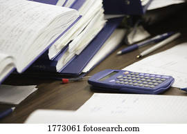 pilha, de, student's, livros