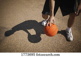 prática, com, basquetebol