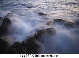 tempo, demora, de, água corrente