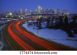 tempo, demora, noite, tráfego