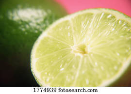 A cut lime