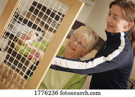 estudante maduro, recebe, orientação