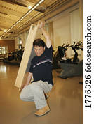 homem, em, rehab, após, ferimento