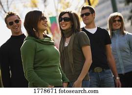 A group of people with sunglasses A group of people with sunglasses