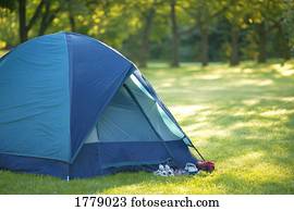 um, família, barraca