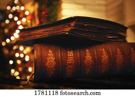 Bible at Christmas time