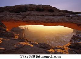 Light through a natural archway