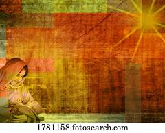 mary, e, bebê jesus