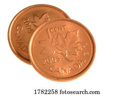 Two Canadian Pennies