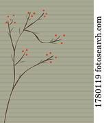 um, planta, com, bagas