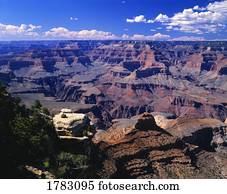 buttes, e, penhascos, desfiladeiro grandioso parque nacional