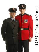 dois, execução lei, oficiais