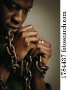 Man in bondage