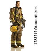 Portrait of a fireman