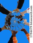 在上的手, 全球