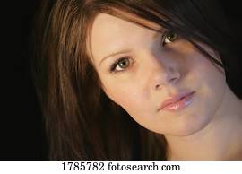 closeup, közül, woman's, arc