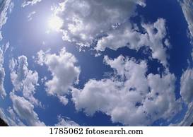 Clouds in blue sky