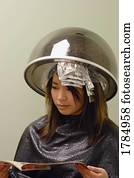 Waiting for hair color to develop