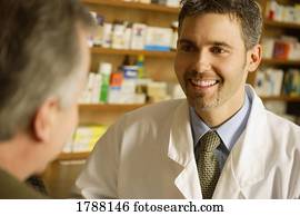 farmacêutico, consultar, cliente