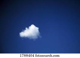Single cloud in sky