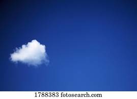 Single cloud in the sky