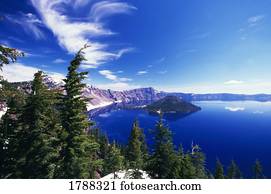Wizard Island at Crater Lake National Park
