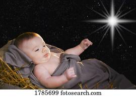 Baby Jesus in a manger