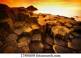 Giant's Causeway and Sea