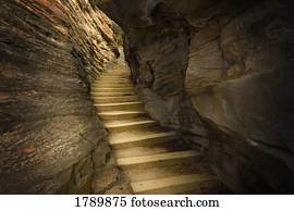 Stairway in Rocks