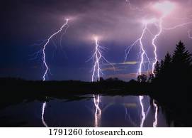 Lightning storm
