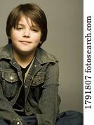 retrato, de, um, juventude