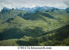 andes, alcance montanha, peru