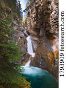 johnson, desfiladeiro, em, banff