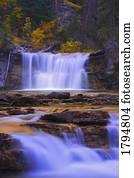 johnson, desfiladeiro, em, banff