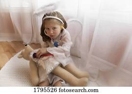 Child upset about teddy bear's prognosis