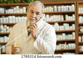 farmacêutico, telefone