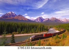 Train in Banff National Park