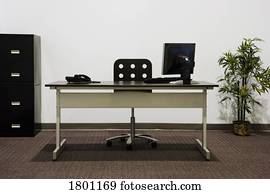 Business office with no one in it