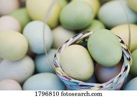ovos páscoa, e, cesta