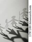 Paper cut-outs of people