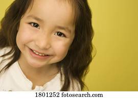 Portrait of little girl smiling