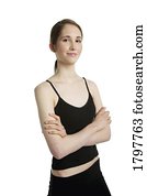 Woman wearing athletic clothing