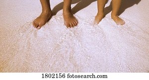 Barefoot on the beach  