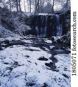 cachoeiras, Glenoe, co, Antrim, irlanda