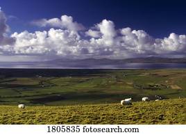 Co Antrim, View over Magilligan Point, to Greencastle, Ireland