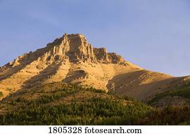 Mountain peak, Alberta, Canada